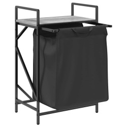 Panier à linge 1 compartiment avec étagère Gris Sonoma 647401647401