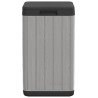 Poubelle d'extérieur gris 38x38x65 cm PP 647405647405
