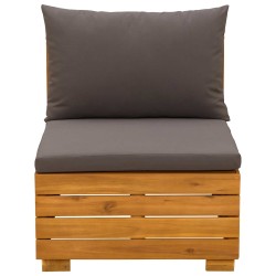 Sofa de jardin milieu Bois d'Acacia Massif Marron 647411647411