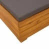 Sofa de jardin milieu Bois d'Acacia Massif Marron 647411647411