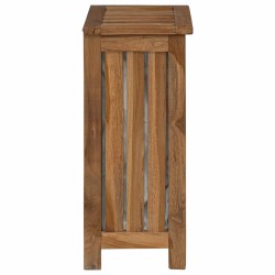 Panier à Linge Naturel 35 x 25 x 60 cm Bois de teck massif 647412647412