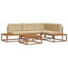 Ensemble de canapés d'extérieur Naturel et Beige 647414647414