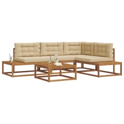 Ensemble de canapés d'extérieur Naturel et Beige 647414647414