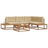 Ensemble de canapés d'extérieur Naturel et Beige 647414647414