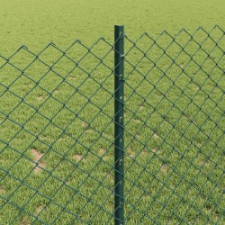 Clôture grillagée avec poteau 10 x 1 m Acier recouvert de PVC 647417647417