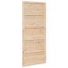 Porte de grange Naturel 90 x 2,5 x 208 cm Bois de pin massif 647420647420