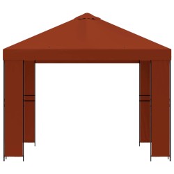 Pavillon 3 x 3 m Terre cuite Polyester et Acier 190 gsm 647426647426