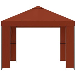 Pavillon 3 x 3 m Terre cuite Polyester et Acier 190 gsm 647426647426