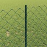 Clôture grillagée avec poteau 10 x 1 m Acier recouvert de PVC 647427647427