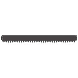 Bordure de Pelouse 10 pcs 103 x 10 cm Acier Noir 647436647436
