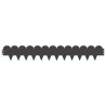 Bordure de Pelouse 10 pcs 103 x 15 cm Acier Noir 647442647442