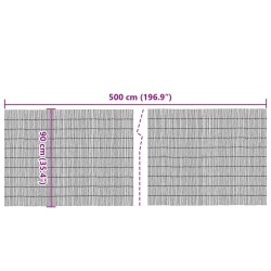 Clôture de jardin 500x90 cm roseau 647445647445