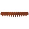 Bordure de Pelouse 10 pcs 103 x 20 cm Acier Rouillé 647448647448