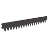 Bordure de Pelouse 10 pcs Longueur Hauteur 103 x 15 cm Acier 647452647452