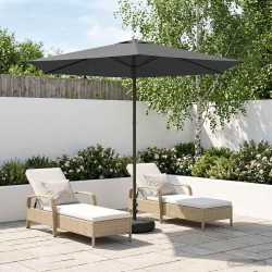 Parasol de jardin avec base 270 x 270 cm Polyester 647489647489