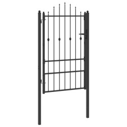 Porte de Clôture HORST 100 x 150 cm métal Noir Verrouillable 647492647492