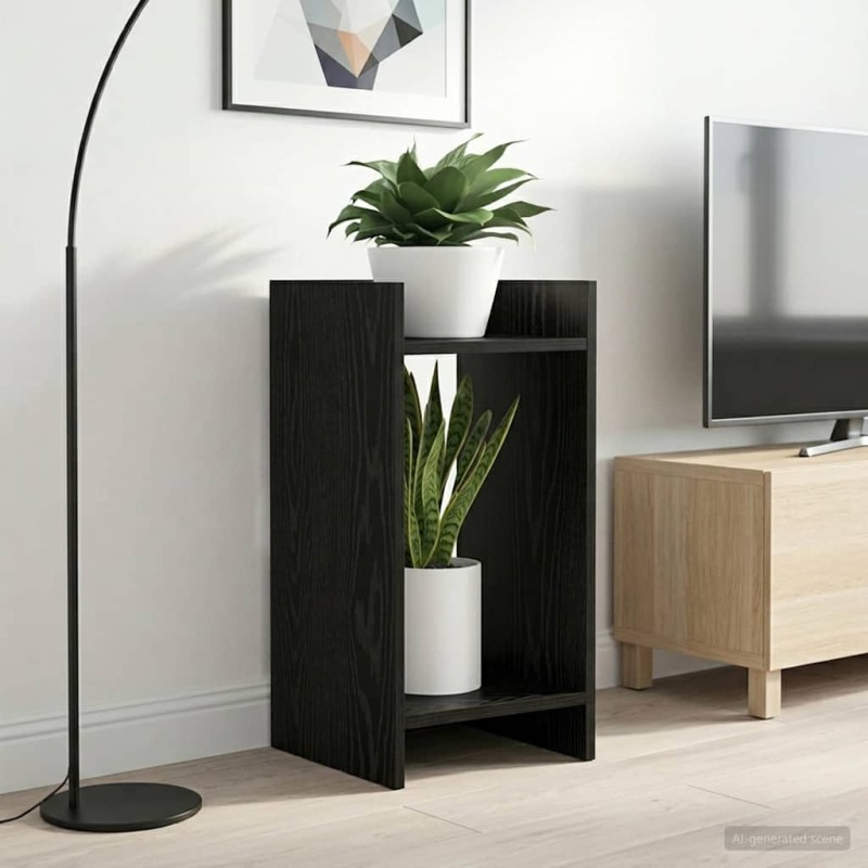 Support de Plante Chêne Noir 30 x 30 x 60 cm Bois d’ingénierie 647503647503