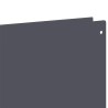Bordure de Pelouse 10 pcs 100 x 12 cm Acier Anthracite 647510647510