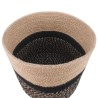 Ensemble de Pots à Plantes 2 pcs Naturel et noir Ø 28 x 28 cm 647514647514