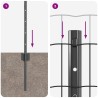 Clôture Euro avec poteau 25 x 0,8 m Acier recouvert de PVC Gris 647518647518