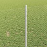 Clôture hexagonale avec poteau 25 x 1 m Acier galvanisé Argenté 647520647520
