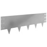 Bordure de Pelouse 20 pcs 100 x 30 cm Acier Argenté 647538647538