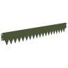 Bordure de Pelouse 10 pcs 103 x 15 cm métal Vert olive 647542647542