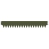 Bordure de Pelouse 10 pcs 103 x 15 cm métal Vert olive 647542647542