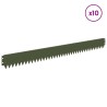 Bordure de Pelouse 10 pcs 103 x 10 cm Acier Vert olive 647545647545