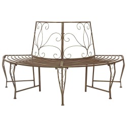 Banc d'Arbre 4-Nombre de places 160 x 80 x 89 cm Acier 647547647547