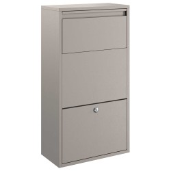Boîte de dépôt de colis Rouillé 44 x 22 x 82 cm Acier patiné 647549647549