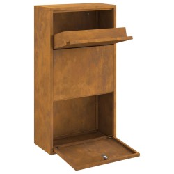 Boîte de dépôt de colis Rouillé 44 x 22 x 82 cm Acier patiné 647549647549