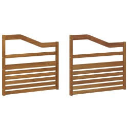Accoudoirs 2 pcs Marron 79 x 4 x 73 cm Bois d'ingénierie 647550647550