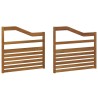 Accoudoirs 2 pcs Marron 79 x 4 x 73 cm Bois d'ingénierie 647550647550