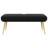 Banc à double couche Noir 120 x 45 x 46 cm Velours 647551647551