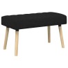 Banc capitonné canal Noir 80 x 40 x 46 cm Tissu 647554647554