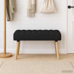 Banc capitonné canal Noir 80 x 40 x 46 cm Tissu 647554647554