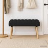 Banc capitonné canal Noir 80 x 40 x 46 cm Tissu 647554647554