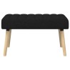 Banc capitonné canal Noir 80 x 40 x 46 cm Tissu 647554647554
