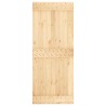 Porte coulissante Naturel et noir 85 x 210 cm 647562647562
