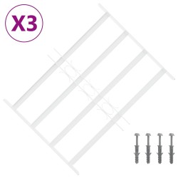 Grille de sécurité pour fenêtres avec 4 barres croisées 3 pcs 647563647563