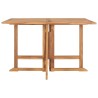 Table à dîner de jardin pliable 110x110x75 cm Teck massif 647567647567