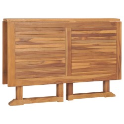 Table à dîner de jardin pliable 110x110x75 cm Teck massif 647567647567