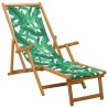Chaise longue pliante 3 Position Bois d'eucalyptus massif 647571647571