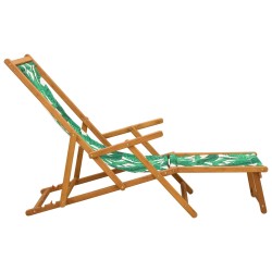 Chaise longue pliante 3 Position Bois d'eucalyptus massif 647571647571