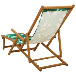 Chaise longue pliante 3 Position Bois d'eucalyptus massif 647571647571