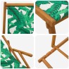 Chaise longue pliante 3 Position Bois d'eucalyptus massif 647571647571