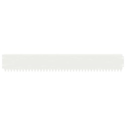Bordure de Pelouse 30 pcs 103 x 15 cm Acier Blanc 647573647573