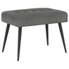 Banc avec capitonnage bouton Gris foncé 60 x 40 x 45 cm Velours 647575647575
