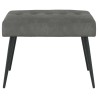 Banc avec capitonnage bouton Gris foncé 60 x 40 x 45 cm Velours 647575647575